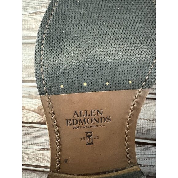 Allen Edmonds "TREVOR" Pebble Toe Derby Dress Shoe sz 9 D color Black Brand new - Picture 9 of 9